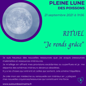 Read more about the article Pleine lune du 21 septembre 2021