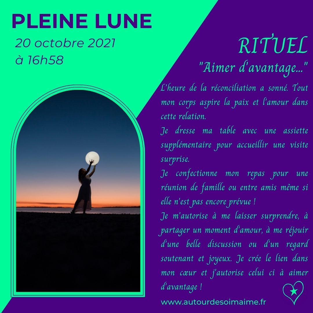 Rituel de pleine lune octobre 2021