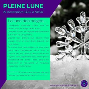 Read more about the article Pleine Lune des Neiges du 19 novembre 2021