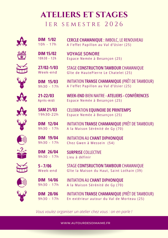 Ateliers 2025 : chant diphonique, chamanisme, sons guérisseurs, tambours chamaniques dans le Doubs (25)